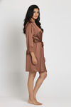Zivame Luxe Satin 5 Pc Sleep Set - Brown Patina — thumbnail 4